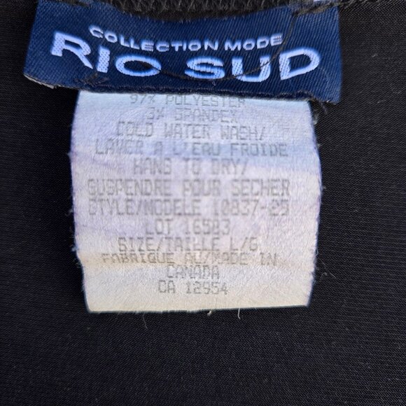 Vintage 90s Black Fitted Top Satin Trim Size L Sweetheart Neckline Vampy Goth - Picture 5 of 5